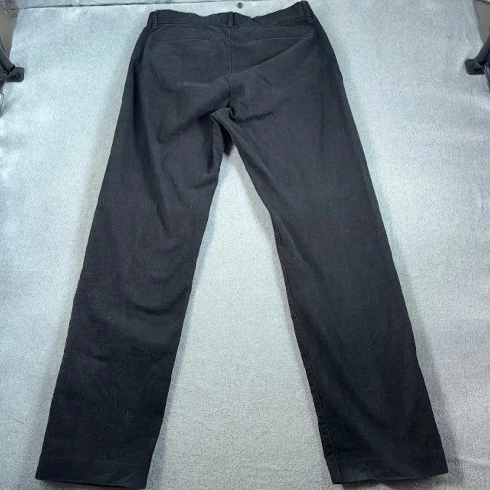 Banana Republic corduroy Pants Mens 36L Black Solid Straight Leg Cotton